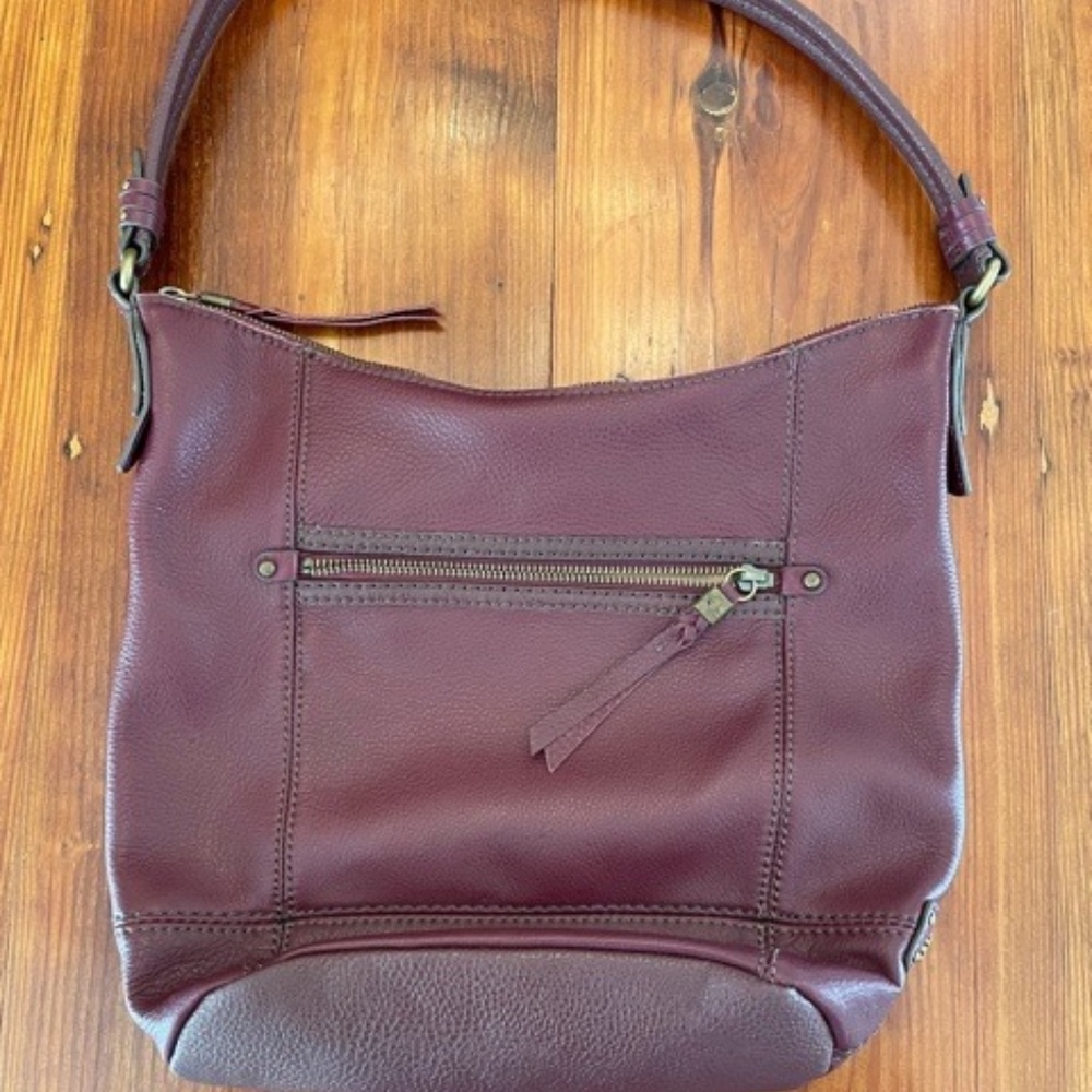 The Sak Maroon Leather Purse